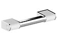 AKW - Barre d'appui ONYX 2 en aluminium - Longueur : 450 mm - chromé brillant et blanc mat- réf : 12802-LS - AKW - vignette