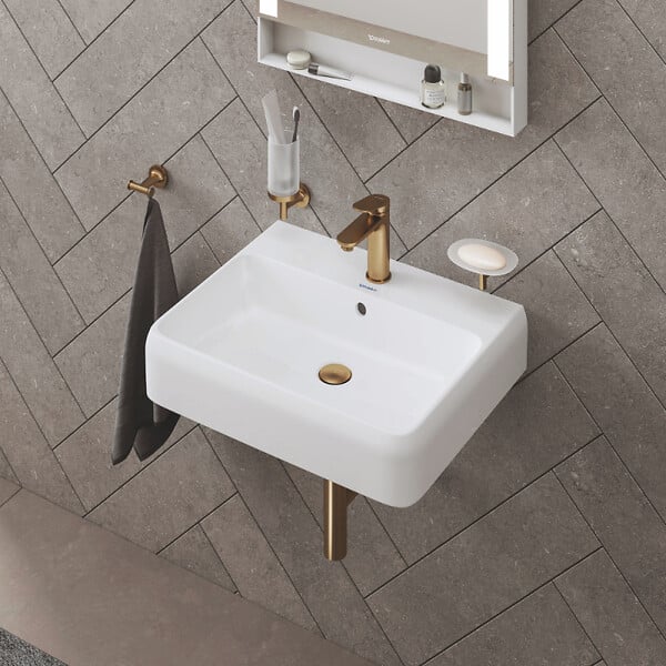 DURAVIT - Mitigeur lavabo Wave M sans vidage bronze brossé - large
