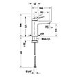 DURAVIT - Mitigeur lavabo Wave M sans vidage bronze brossé - vignette