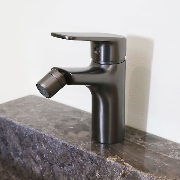 ESSEBAGNO - Full mitigeur bidet gris gun métal - large