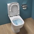 JACOB DELAFON - WC à poser sans bride sortie horizontale Struktura avec abattant + Tabouret physiologique blanc - vignette