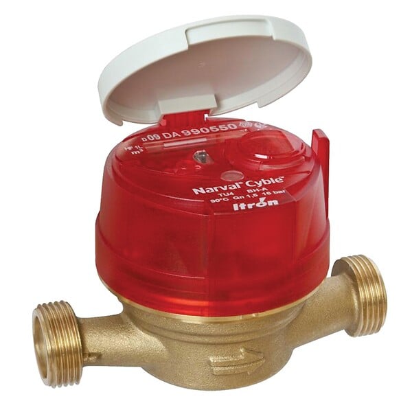 ITRON - Compteur divisionnaire eau chaude NARVAL CAL 15 3/4 - ITRON - 6UWB15Y110BR50LCBXN - large