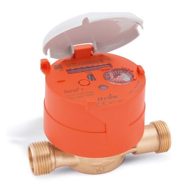 ITRON - Compteur divisionnaire eau chaude NARVAL CAL 15 3/4 - ITRON - 6UWB15Y110BR50LCBXN - large