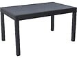 HABITAT ET JARDIN - Table de jardin en aluminium extensible "Lagos" - 140/280 x 90 x 76 cm - Noir - vignette
