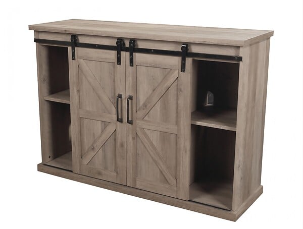 PURLINE - Buffet rustique avec cheminée électrique 2000W - large