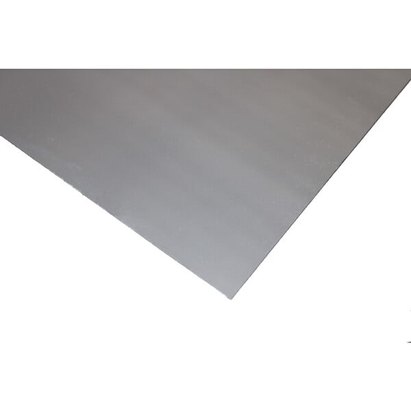 MCCOVER - Crédence - réversible - en aluminium brossé / aluminium brut 200 x 100 x 0.3 cm + Mastic silicone transparent Aluminum brossé, ep.3 mm, l.100 cm, L.200 cm - large