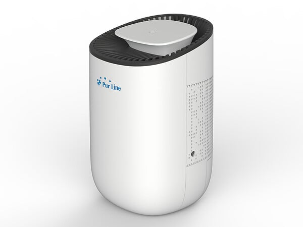 PURLINE - Déshumidificateur 21W avec lumière LED pour des petites surfaces - large