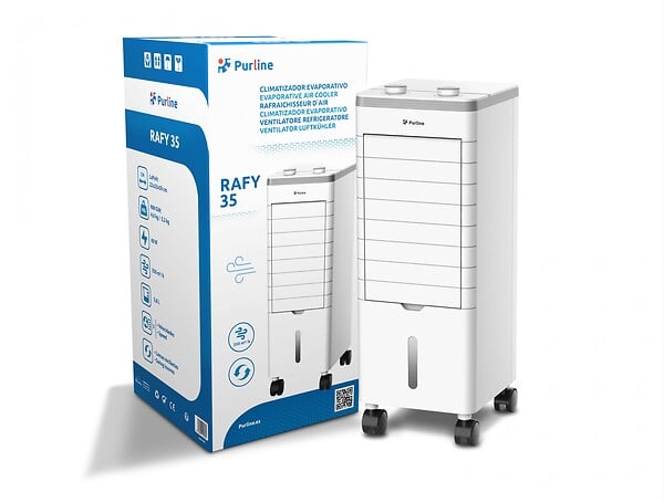 PURLINE - Refroidisseur par évaporation compact avec lamelles rabattables - large