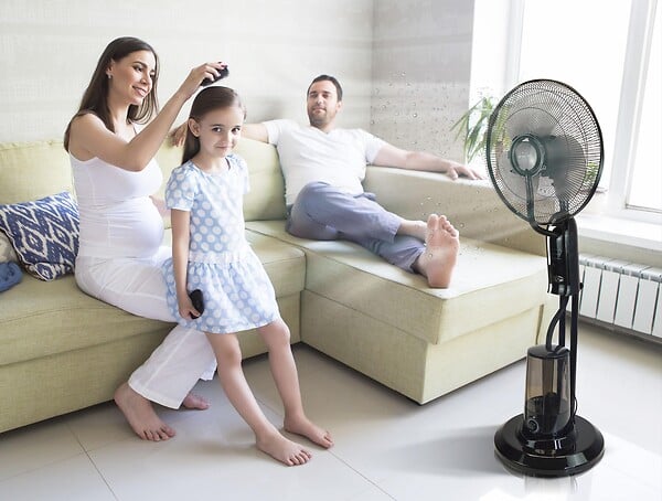 PURLINE - Ventilateur brumisateur à haut débit et 3 vitesses - large