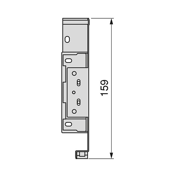 EMUCA - Tiroir extérieur Simplex 25kg hauteur 159mm, profondeur 440mm, acier, peint en blanc - large