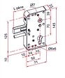 TIRARD - Serrure de portail en applique série GA levant 40mm - TIRARD - GA592303 - vignette