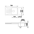 BLANCO - evier à encastrer 45cm avec siphon - 525971 - vignette