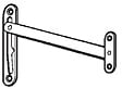 FERCO - Paire de compas pour fenêtre à soufflet bois - FERCO - A-00116-01-0-1 - vignette