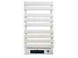 PURLINE - Sèche-serviettes électrique aluminium blanc display LED 1500W - vignette