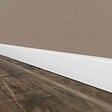TECNOPROFILS - Plinthe Passe-Câble PVC 80 mm - Blanc - 2.60 m, Lot de 5 - vignette