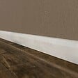 TECNOPROFILS - Plinthe Passe-Câble PVC 80 mm - Planche Blanchie - 2.60 m, Lot de 5 - vignette
