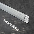 TECNOPROFILS - Plinthe Passe-Câble PVC 80 mm - Chêne de Wallonie - 2.60 m, Lot de 5 - vignette