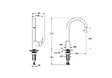 VITRA - Mitigeur de cuisine bec haut cartouche C3 éco - VITRA - A43407ENG - vignette