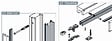 FIBROTUBI - Montant Applisystem Ht. 2100 mm FIBROTUBI pour porte galandage - 92030004 - vignette