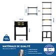 HOSTRÃ–M - Echelle telescopique 2m TELESCOO7, Aluminium, Pliable, Extensible, Hauteur de travail max 2,9m, Standart EN131, Garantie 5 ans, Hostrom - vignette