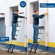 HOSTRÃ–M - Echelle telescopique 2,6m TELESCOO9, Aluminium, Pliable, Extensible, Hauteur de travail max 3,5m, Standart EN131, Garantie 5 ans, Hostrom - vignette