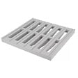NICOLL - Grille de sol PVC pour eaux pluviales - Gris - 250x250mm- réf : GR25 - NICOLL - vignette