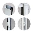 VOLET-MOUSTIQUAIRE - Lot de 2 Moustiquaires Latérales ALU H220 cm x L160 cm Blanc - vignette