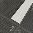 TECNOPROFILS - Profil Plat PVC 50 mm - Longueur 2.60 m - Lot de 5 - vignette