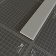 TECNOPROFILS - Champlat PVC Cellulaire 45 mm - Longueur 2.50 m - Lot de 5 - Gris - vignette