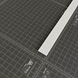 TECNOPROFILS - Profil Plat PVC 20 mm - Longueur 2.60 m - Lot de 5 - vignette