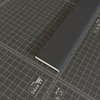 TECNOPROFILS - Champlat PVC Cellulaire 45 mm - Longueur 2.50 m - Lot de 5 - Anthracite - vignette