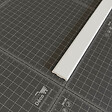 TECNOPROFILS - Champlat PVC Cellulaire 25 mm - Longueur 2.50 m - Lot de 5 - Blanc - vignette