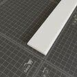 TECNOPROFILS - Champlat PVC Cellulaire 45 mm - Longueur 2.50 m - Lot de 5 - Blanc - vignette