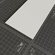 TECNOPROFILS - Profil Plat PVC 100 mm - Longueur 2.60 m - Lot de 5 - vignette