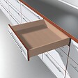 BLUM - Coulisse invisible Tandem pour tiroir bois 30kg avec amortisseur sortie totale longueur de 350mm - BLUM - COU560H350B - vignette