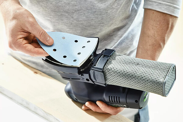 FESTOOL - Ponceuse delta sans fi DTSC 400 3.0 I-Set -  - avec 2 batteries 18V 3.0 Ah - chargeur - Systainer - - large