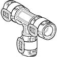 GEBERIT - Té réduit  Flowfit PPSU - Ø32 x Ø25 x Ø32 - 620.143.00.1 - vignette