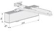 ECO - Ferme porte TS 50 F2-6 argent compas noir - ECO - 5030044534 - vignette