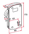 TIRARD - Serrure Modulox à  mentonnet pour portail coulissant motorisé noire â€“ TIRARD - GB592005 - vignette