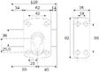 ISEO - Verrou en applique Arnov pour cylindre européen 62x92mm acier finition bronze or - ISEO - 1005EU01 - vignette