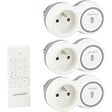 ZENITECH - Pack de 3 prises 2300W + télécommande - Blanc - Bolea - Zenitech - vignette