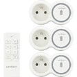 ZENITECH - Pack de 3 prises 2300W + télécommande - Blanc - Bolea - Zenitech - vignette