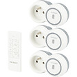 ZENITECH - Pack de 3 prises 2300W + télécommande - Blanc - Bolea - Zenitech - vignette