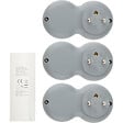 ZENITECH - Pack de 3 prises 2300W + télécommande - Blanc - Bolea - Zenitech - vignette