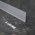 TECNOPROFILS - Plinthe à Lèvre PVC - Gris - 2 m, Lot de 5 - vignette