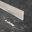 TECNOPROFILS - Plinthe à Lèvre PVC - Planche blanchie - 2 m, Lot de 5 - vignette