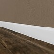 TECNOPROFILS - Plinthe MDF 2 m - Blanc - Lot de 5 - 100 x 10 mm - vignette