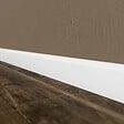TECNOPROFILS - Plinthe MDF 2 m - Blanc - Lot de 5 - 80 x 14 mm - vignette