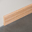 TECNOPROFILS - Plinthe MDF 2 m - Chêne Cérusé - Lot de 5 - 80 x 14 mm - vignette