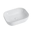 STANO - Vasque à poser rectangulaire en céramique CUARTO 3 coloris 45.5 x 32.5 cm Blanc brillant - vignette
